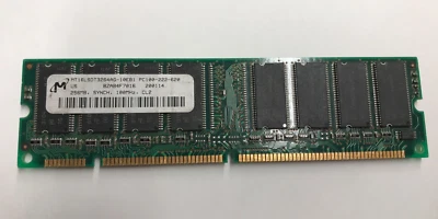 Micron 256MB SDRAM SDR SD PC100 CL2 100MHZ 100 168PIN NON-ECC PC DESKTOP RAM - Image 1 of 2