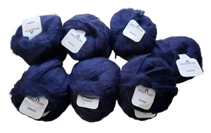 Pingouin Pidou Yarn Lot Of 14 Balls Blue 50g 77 Yards Mohair Blend Knit Crochet - Picture 1 of 4