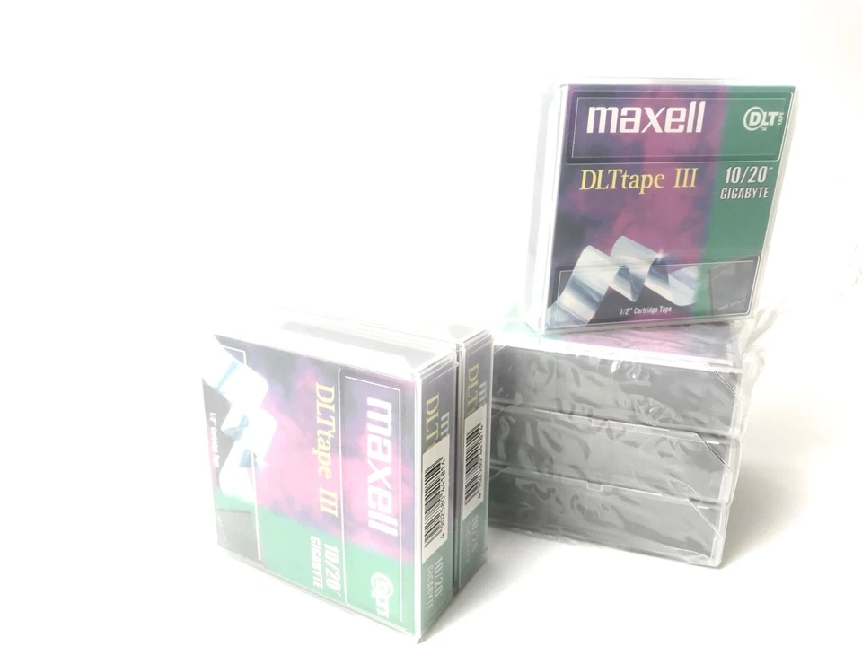 NEU & OVP * 6 Stück  Maxell  DLTtape III | 10/20 Gigabytes - Bild 1 von 1