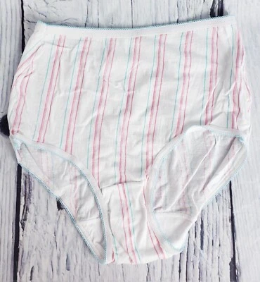 De Colección Mujer Retro Cintura Alta Panty Ropa Interior Calzoncillo Braguita Rayas Talla 6 Foto 1 de 4