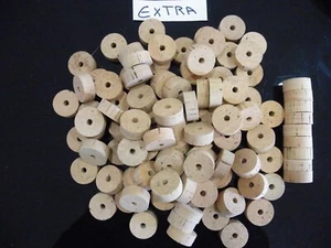100 CORK RINGS 11/4"X1/2" GRADE EXTRA BORE 1/4"  - Picture 1 of 2