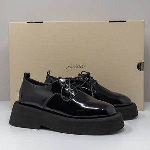 Marsèll Gommellone Black Patent Leather Derby, Women's 7 US / 37 EU (MWG550) - Picture 1 of 8
