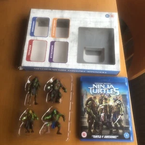 Teenage Mutant Ninja Turtles Blu-Ray 2014 Limited Edition 4-Figure Pack Box Set - Picture 1 of 15