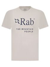 RAB Men's Stance SS T-Shirt Crew Neck Mountain People In Grey / Blue