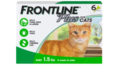 BRANDED Frontline Plus Cat Flea and Tick Treatment - 6 Dose