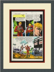 Original Ghost Rider 6 Comic Book Page Color Key w/ Editors Notes CUSTOM FRAMED - Picture 1 of 7