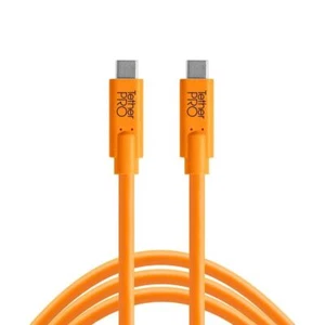 Cable Tether Tools TetherPro 4,6 m USB-C a USB-C - naranja - Imagen 1 de 1
