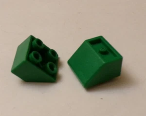 Ladrillos de castillo invertidos x6 verdes 2x2 sin marca (Mega Comp.) (021-61) - Imagen 1 de 1