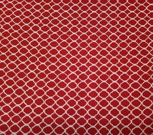 Couture Noir BTY Emily Adams P&B Textiles Dark Red White Lattice - Picture 1 of 3