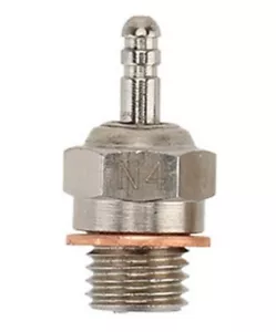 HSP 70117 N4 Super Glow Plug #4 Spark Med Hot Nitro Engine Parts RC 1:10 Car UK - Picture 1 of 4