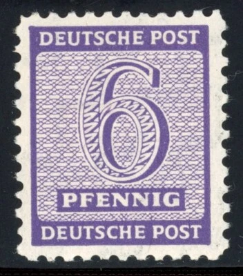 Alemanha 1945 Saxônia Ocidental 6 Pf Teste Oficial Perfs Mi# 121 X Estado Perfeito Muito Bom Estado Novo em folha Raro - Imagem 1 de 2