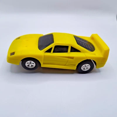 Ferrari F-40 1/43 Slot Car Lighted 1:43 Yellow  Runs Artin Carrera Not HO - Image 1 of 4