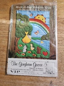 NEW 1980 Gingham Goose Sewing Pattern GGP013 Rock-A-Bye Rainbow Crib Quilt USA M - Picture 1 of 10