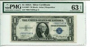FR 1608* STAR 1935A $1 Star Silver Certificate 63 EPQ Choice Uncirculated - Picture 1 of 1