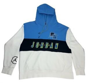 Air Jordan Men’s Blue & White Nascar Fleece Hoodie/Pullover Size XL