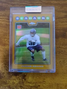 2008 Topps Chrome Jamar Adams Gold Refractor RC /199 Seahawks  - Picture 1 of 2