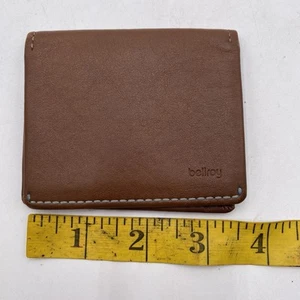 Bellroy Wallet Cardholder Tan Slim Leather Bifold VGC SEE PICS - Picture 1 of 8