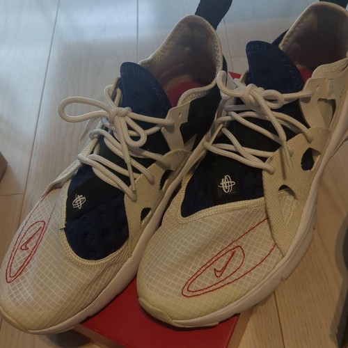 NIKE Sneakers sportive uomo 10.0US bianco nero navy