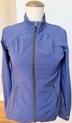Barco One - Women’s Scrub Jacket - Full Zip High Neck - Blue - Size Small - Image 1 of 4
