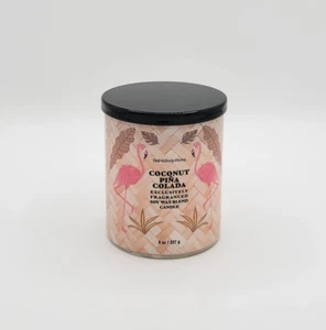 Bath & Body Works Coconut Piña Colada Single Wick Scented Candle 8 oz New - Picture 1 of 3