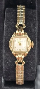 Antike Bulova Damenuhr 10k RGP 17 Jewels mechanisch funktioniert!! - Bild 1 von 7