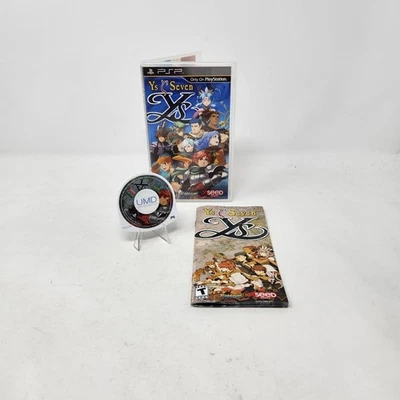 YS Seven 7  PSP Complete in Box W/ Manual CIB Tested Works Playstation Portable Foto 1 de 4