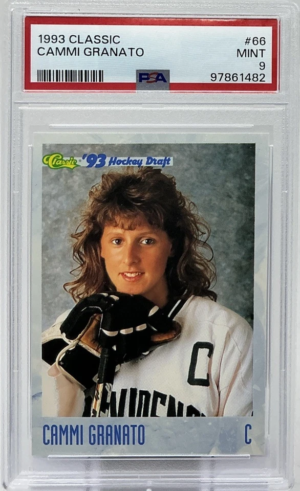 Cammi Granato PSA 9- 1993 Classic Hockey Draft -Providence, Team USA, Gold Medal - Image 1 of 4