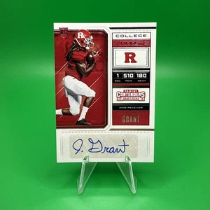 2018 Panini Contenders Draft Pick Biglietto College Janarion Grant #161 (AU, RC)D14 - Foto 1 di 2