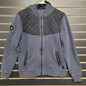 Harley Davidson One gesteppter Kapuzenpullover mit Brustreißverschluss bestickt Herren Größe Large - Bild 1 von 16