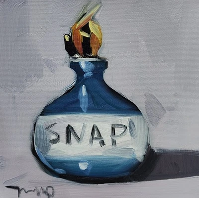 Pintura al óleo IMPRESIONISMO coleccionable ORIGINAL bodegón abeja certificado de autenticidad Foto 1 de 4