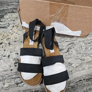 Steve Madden Kimmie schwarze Espadrille Sandalen Größe 9 neu nicht originalkarton - Bild 1 von 5