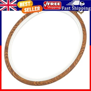 Oval Embroidery Hoops Imitated Wood Embroidery Display Frame for Quilting - Picture 1 of 8