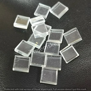 Natürlicher Kristall Quarz Quadrat Form Flach Cabochon AAA Qualität Lose Edelstein - Bild 1 von 12