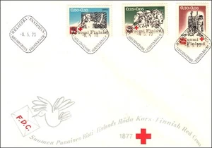 Aleksis Kivi Seven Brothers Finland Writer Red Cross Set Mint FDC 1970 - Picture 1 of 1