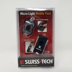 Paquete móvil Swiss Tech Micro-Light limpiador de pantalla y soporte para teléfono inteligente - Imagen 1 de 3