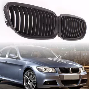 Parachoques delantero rejilla riñón negro brillante para BMW E90 E91 LCI SERIE 3 2008-2011 - Imagen 1 de 8