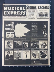 REPRISE FRANK SINATRA NME COVERSEITE 1966 15X11" Postergröße Presseanzeige L222 - Bild 1 von 1
