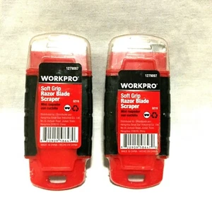 WORKPRO SOFT GRIP RASIERKLINGENSCHABER ROT / 2 STÜCK - Bild 1 von 7