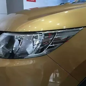 For Nissan Qashqai 2014-2016 Chrome Front Head light lamp Eyebrow Eyelid Trim - Picture 1 of 5