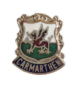 Carmarthen Gales Calidad Esmalte Solapa Pin Insignia - Imagen 1 de 2