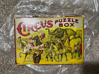 Antique Vintage Milton Bradley CIRQUE Boîte Puzzle Clown Jeu de Société 