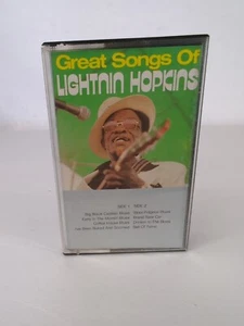 LIGHTNIN' HOPKINS Great Songs Of Lightnin' Hopkins ASTAN German Import Cassette  - Picture 1 of 4