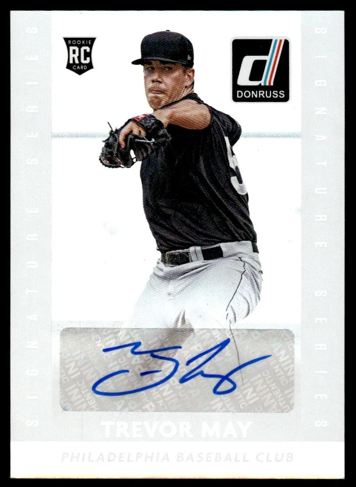 2015 Donruss Signature Series Trevor May Auto Philadelphia Phillies #28 - Image 1 of 2