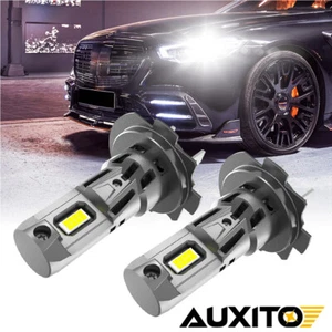 2X AUXITO H7 LED Headlight Bulb Kit High Low Beam 6500K Super White 22000LM 120W - Picture 1 of 16