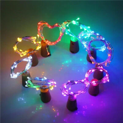 1M 2M 3M Fairy Light Battery Operated LED Copper Wire Christmas String Lights ss - Image 1 of 4