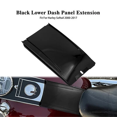 Kit de extensión de tanque de tablero inferior negro para Harley 00-17 Softail Fat Boy Night Train Foto 1 de 4