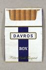 Matchbox label Cigarette Davros Box Filter Cork Tipped MN877