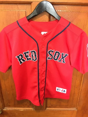 Boston Red Sox Dustin Pedroia Kids Youth  Authentic Stitched Jersey Cover