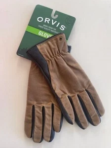 ORVIS Waxed Cotton Work Gloves | MEDIUM | UNISEX | BROWN | $98 - Picture 1 of 3