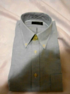 HAMPSHIRE HOUSE -SIZE 15.5 32-33 BLUE COTTON BLEND SHIRT FOR MEN - Picture 1 of 1